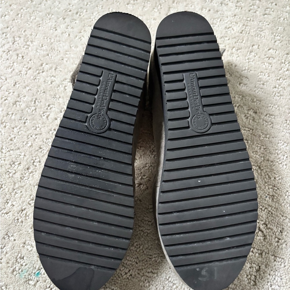 L'Amour des Pieds Women's Gray Platform Sandals 6.5 - Picture 6 of 7